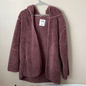 Pink Victoria’s Secret Sherpa wrap around